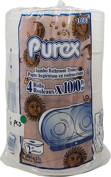 2 Ply Bath Tissue Roll - Jrt - Poly Pack -1000 Ft.