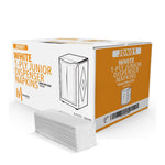 1 Ply Junior Dispenser Napkins 1/6 Fold - White - JDN01