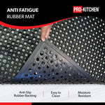 Black Rubber Anti-Fatigue Mat - 36