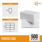1 Ply Junior Dispenser Napkins 1/6 Fold - White - JDN01