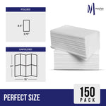 2 Ply Dinner Napkins 1/8 Fold - White DNAP02