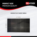 Black Rubber Anti-Fatigue Mat Heavy Duty 36
