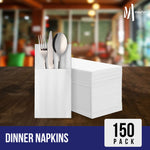 2 Ply Dinner Napkins 1/8 Fold - White DNAP02