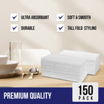 2 Ply Dinner Napkins 1/8 Fold - White DNAP02