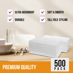 1 Ply Junior Dispenser Napkins 1/6 Fold - White - JDN01