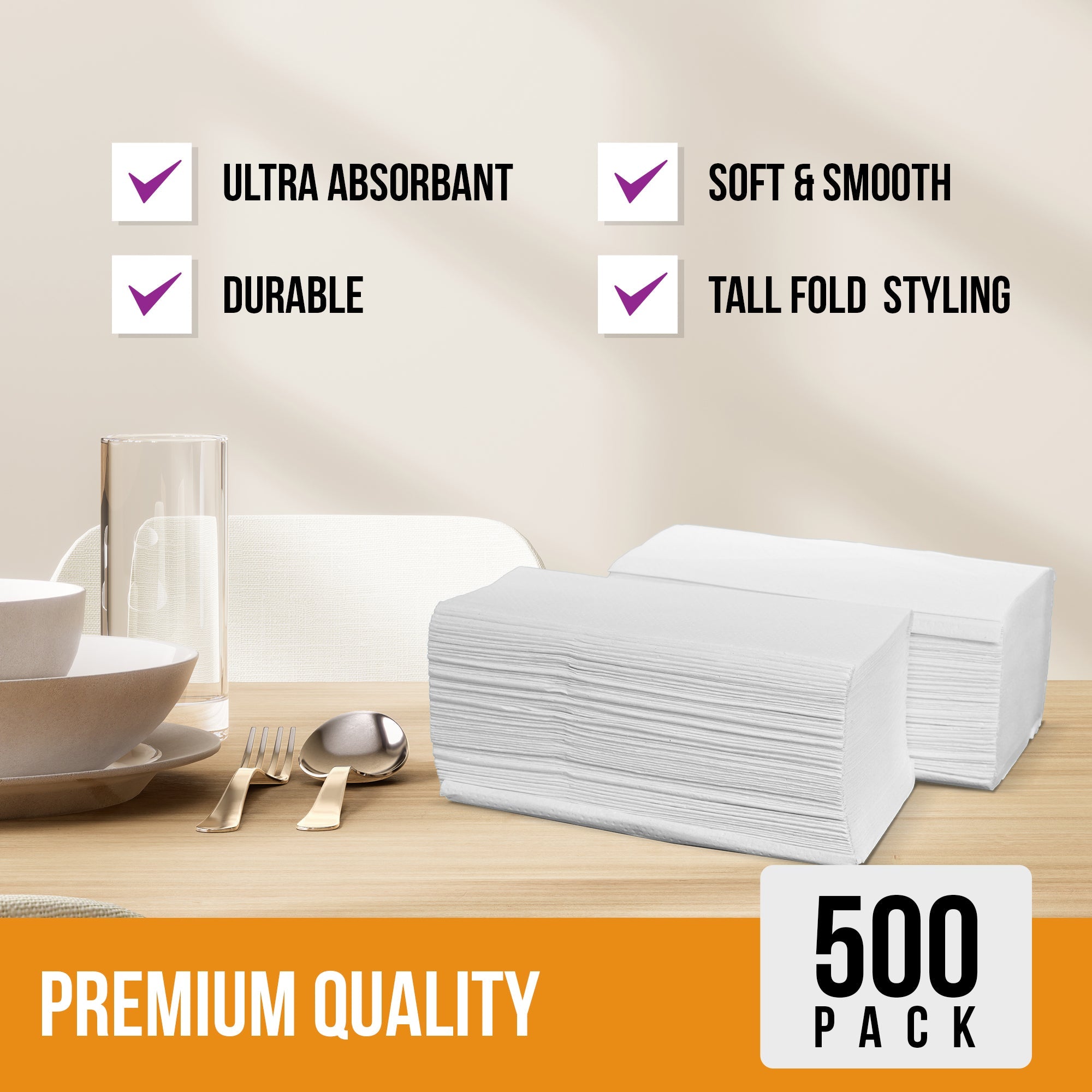 1 Ply Junior Dispenser Napkins 1/6 Fold - White - JDN01 — image 5