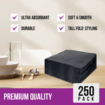 2 Ply Cocktail Napkins 1/4 Fold - Black - CNAP02B