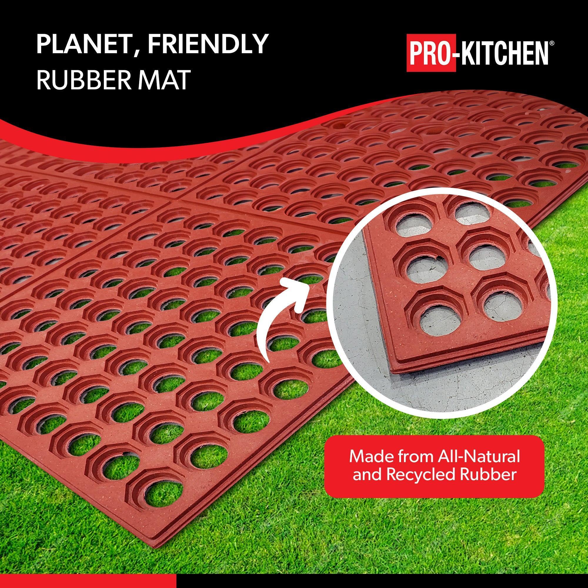 Red Rubber - Terracotta Anti-Fatigue Mat - 36"x60" — image 6