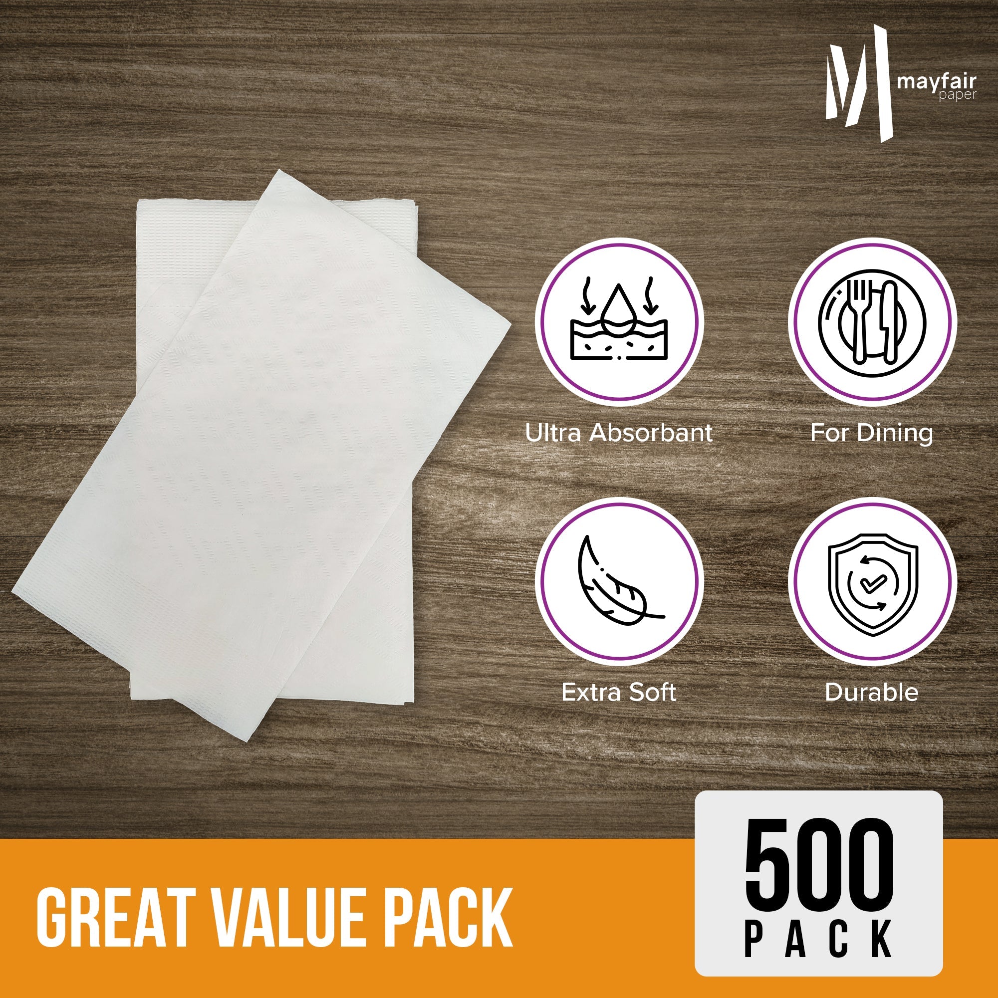 1 Ply Junior Dispenser Napkins 1/6 Fold - White - JDN01 — image 8