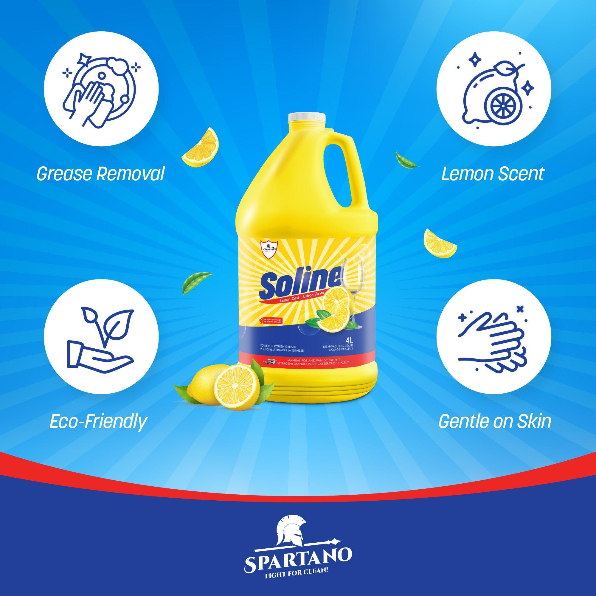 Soline - Hand Dishwashing Liquid - Lemon — image 2