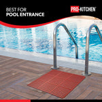 Red Rubber Mat-Terracotta-Grease Resistant-36