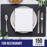 2 Ply Dinner Napkins 1/8 Fold - White DNAP02