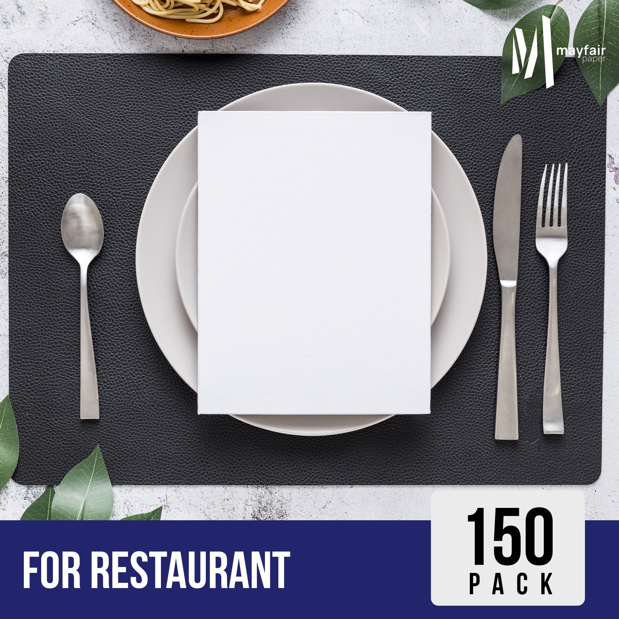 2 Ply Dinner Napkins 1/8 Fold - White DNAP02 — image 8