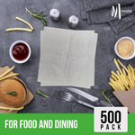 1 Ply Lunch Napkins 1/4 Fold - White - LNAP01