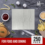 1 Ply Dinner Napkins 1/8 Fold - White - DNAP01