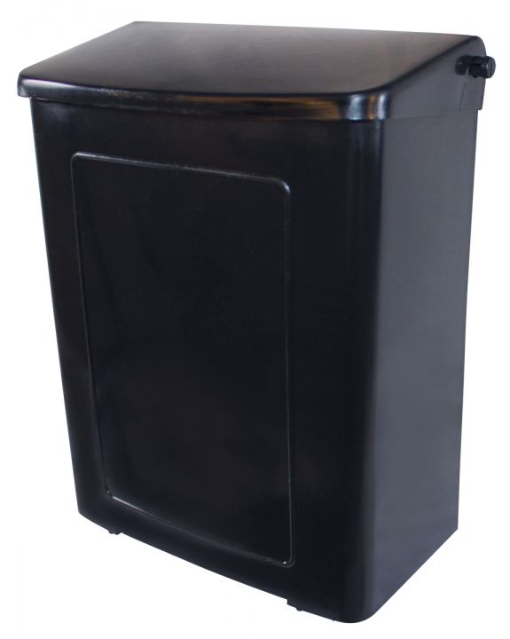 Safe-Use Sanitary Napkin Receptacle - Black