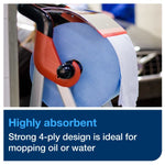 Tork® W1/W2 Centerfeed Industrial Wiper - Blue 4-Ply 2x375 Sheets