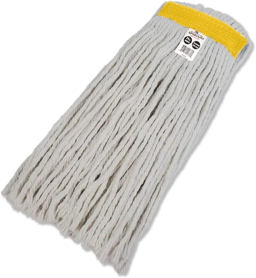24oz White Synthetic Cut-End Mop Head — image 1