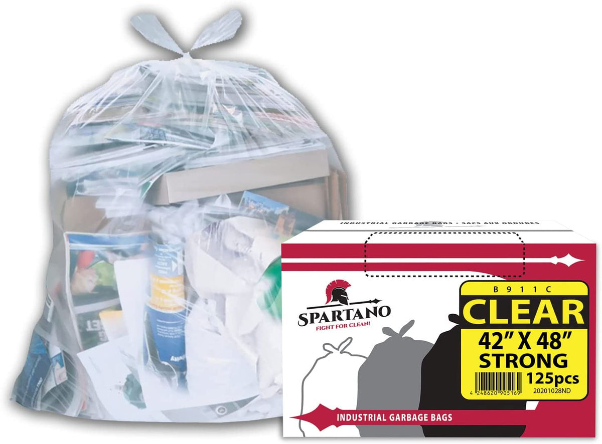 Garbage Bags - Strong - Clear - 42