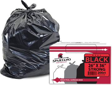 Garbage Bags - Strong - Black - 26" x 36"