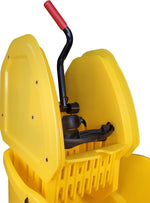 Wavebreak - 35qt Down Press Mop Bucket Wringer - Ru7577