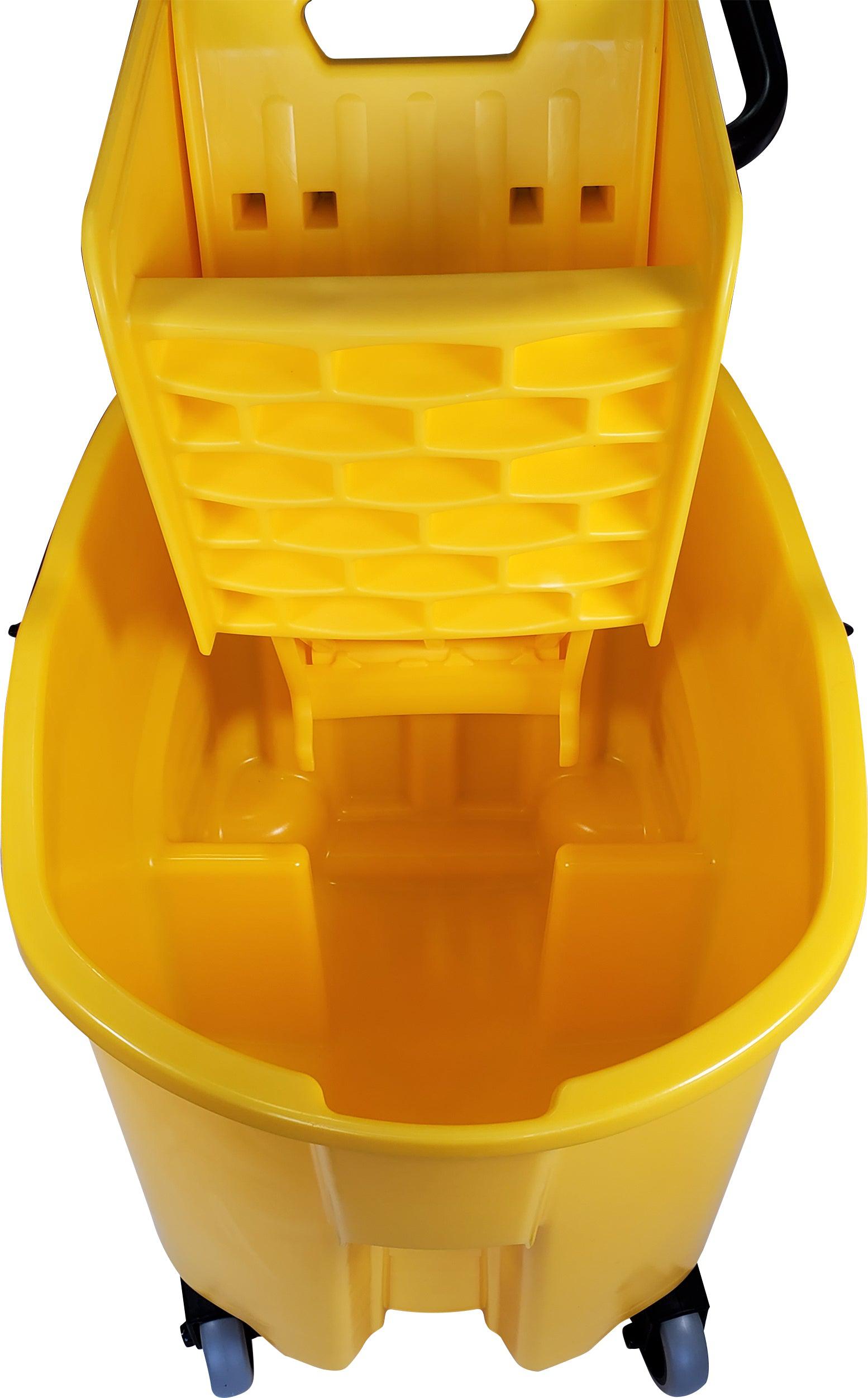 Rubbermaid Wavebreak - 35qt Side Press Mop Bucket Wringer - Ru7580 — image 4