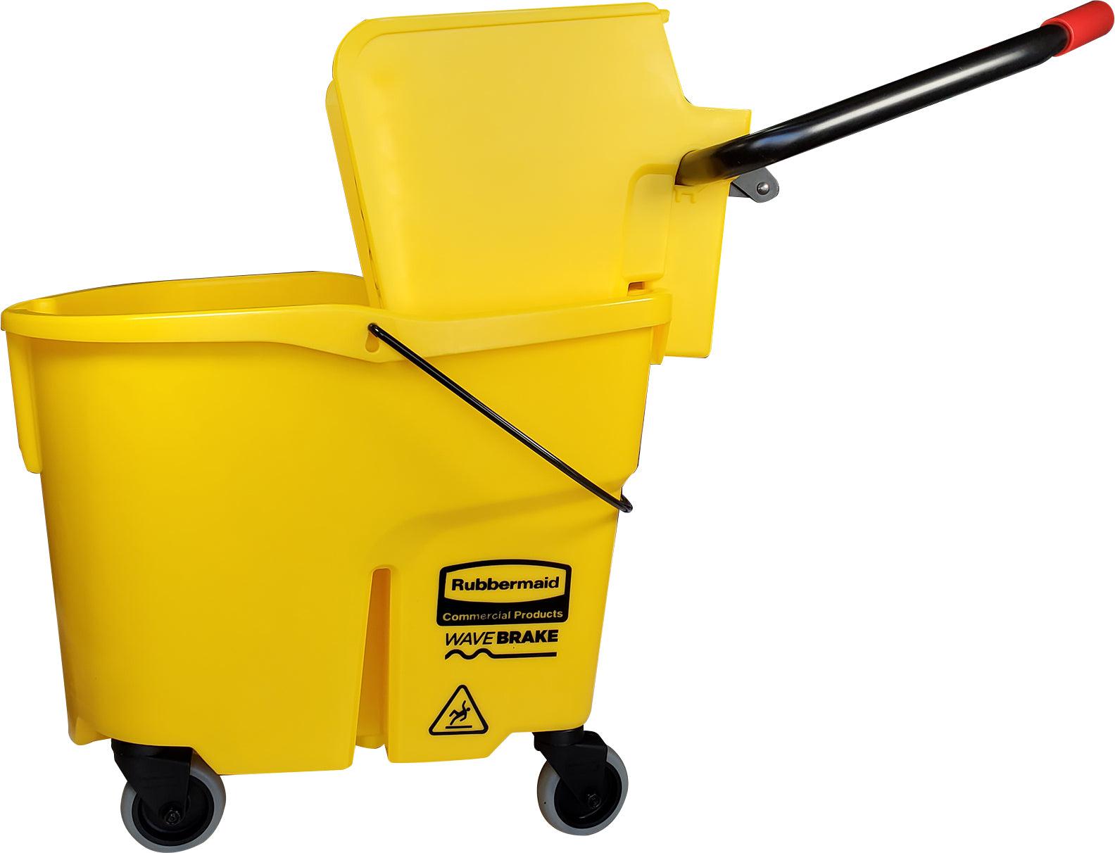Rubbermaid Wavebreak - 35qt Side Press Mop Bucket Wringer - Ru7580 — image 3