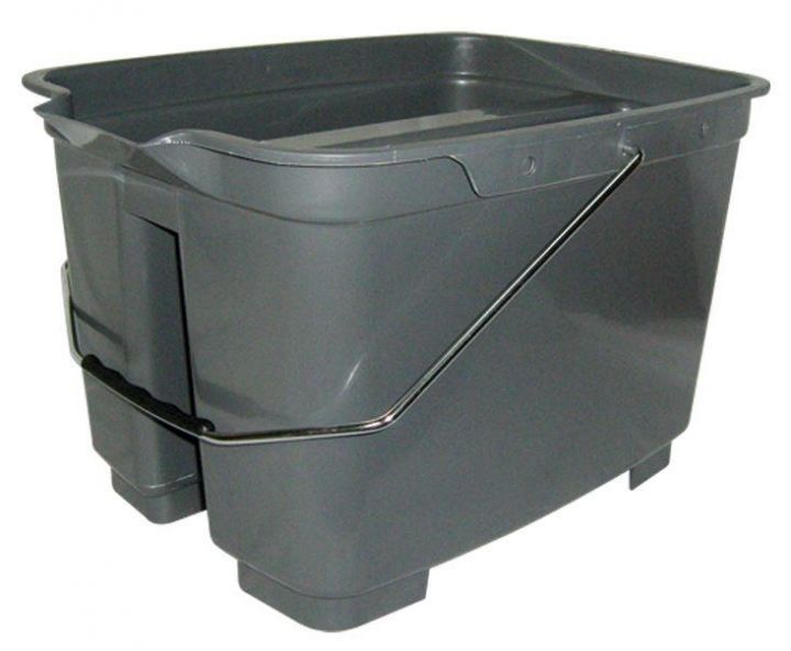 Plastic Divided Pail - Grey 16qt