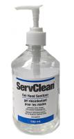 ServClean Gel Hand Sanitizer, 500 mL Pump