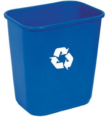 Large Recycling Wastebasket - Blue 41 QT