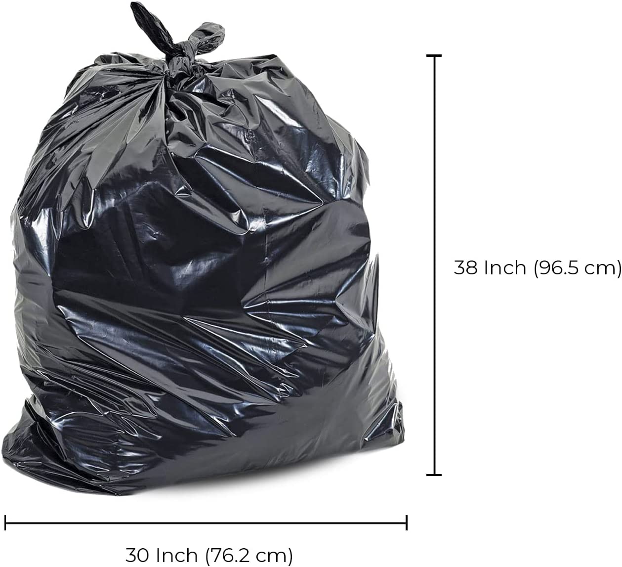 Garbage Bags - Strong - Black - 30" x 38" — image 2