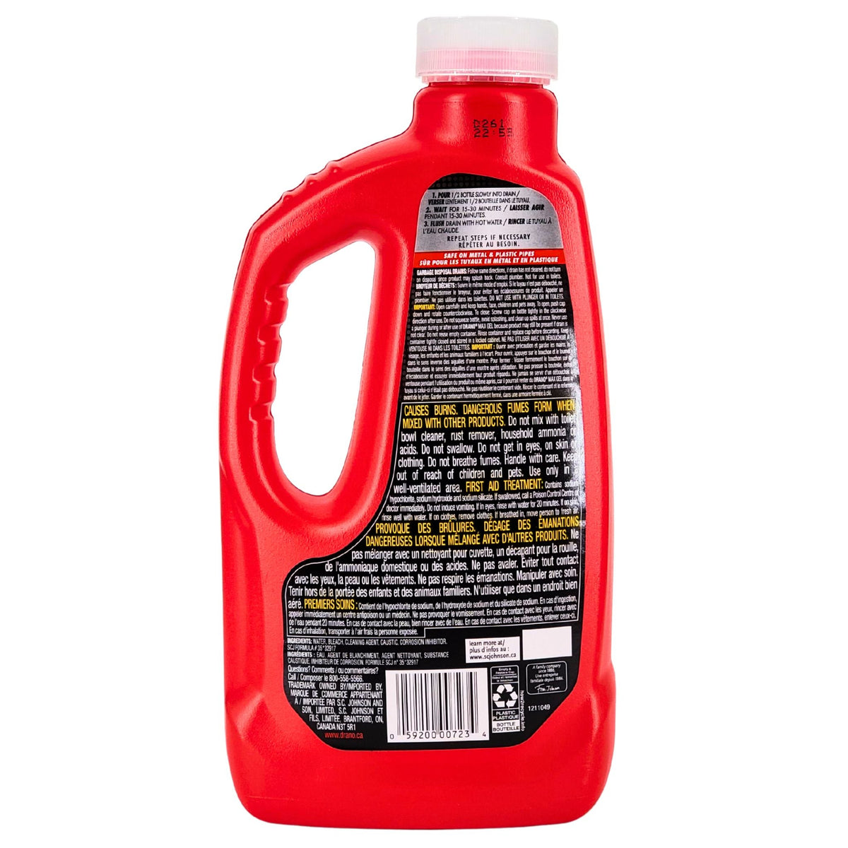 Drano Max Gel - Clog Remover - Product Details