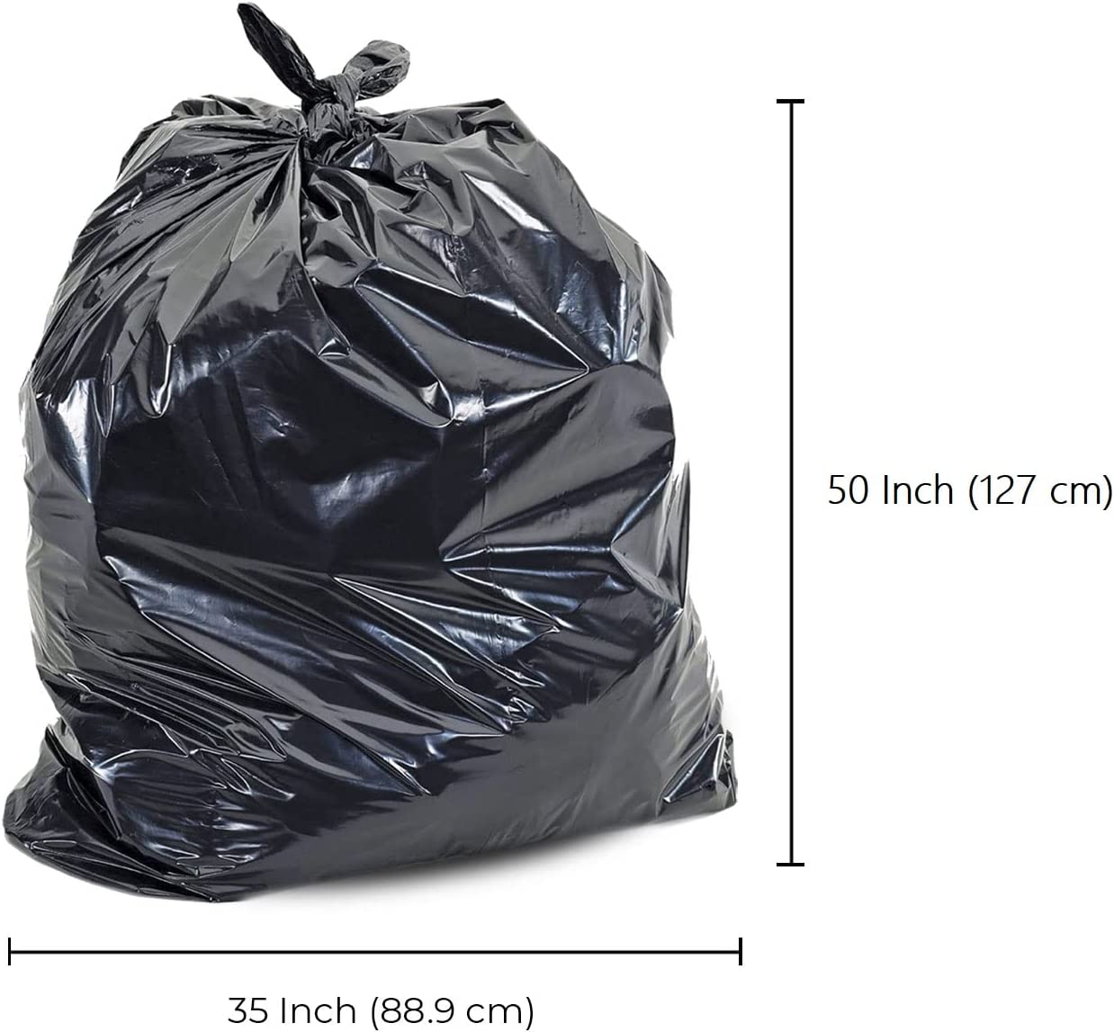 Garbage Bags - Ex-Strong - Black - 35" x 50" — image 2