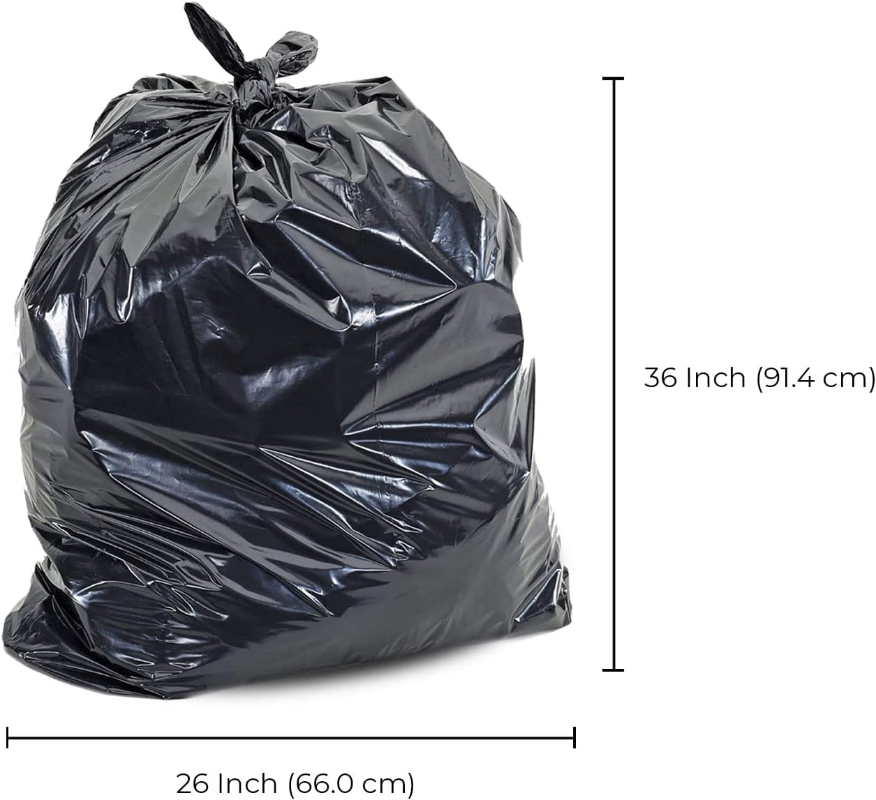 Garbage Bags - Regular - Black - 26" x 36" — image 2