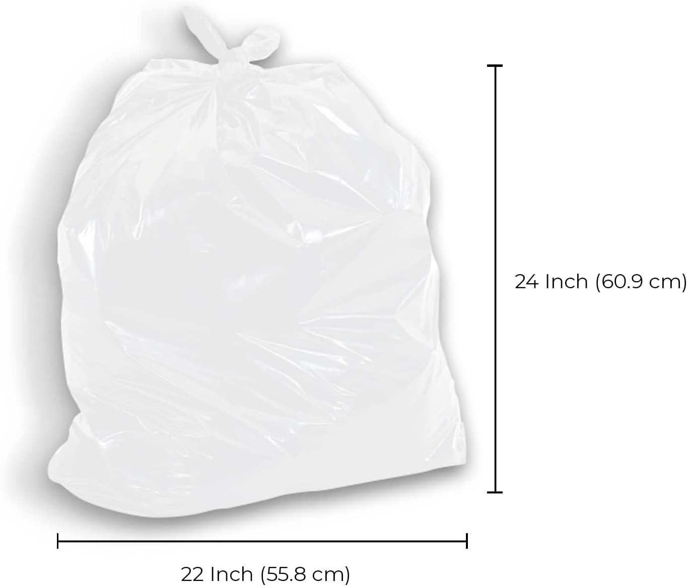 Garbage Bags - Regular - White - 22" x 24" — image 2