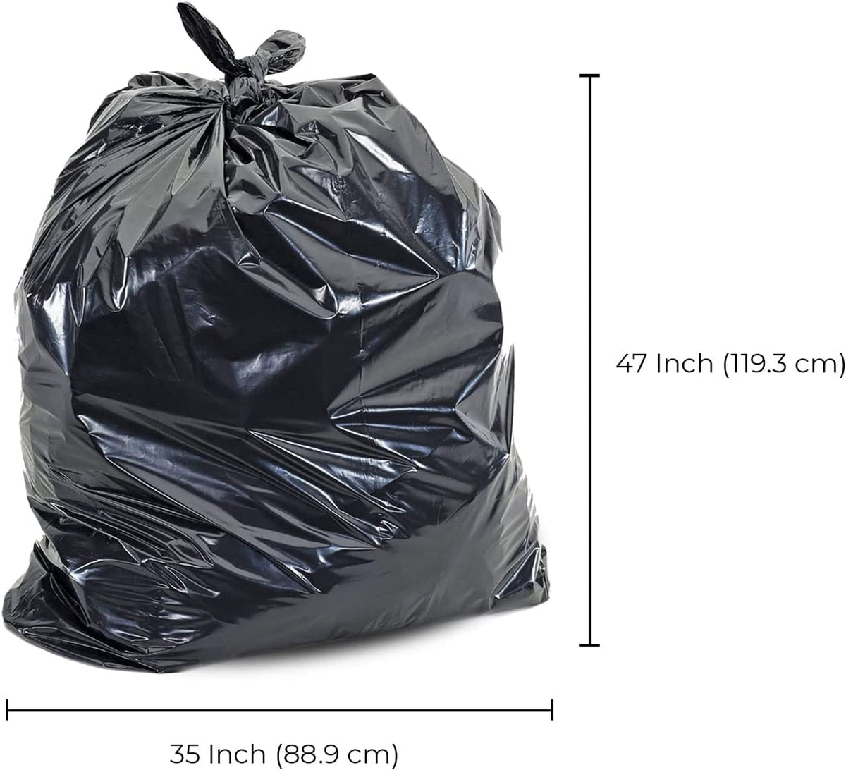 Garbage Bags - Ex-Strong - Black - 30" x 38"