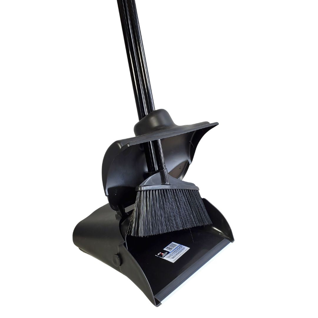 Lobby Dustpan with Cover and Broom Set - 4914 — image 2