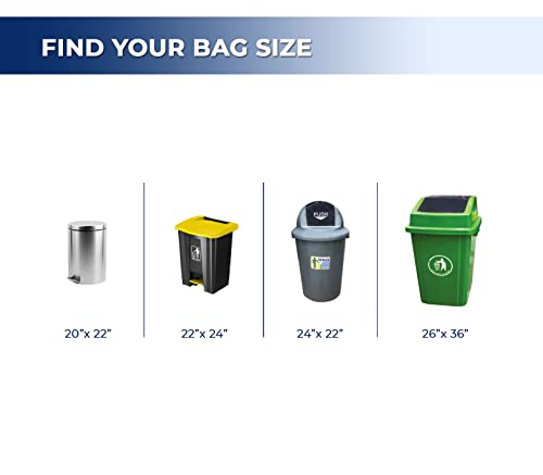 Garbage Bags - Regular - White - 24" x 22" — image 3