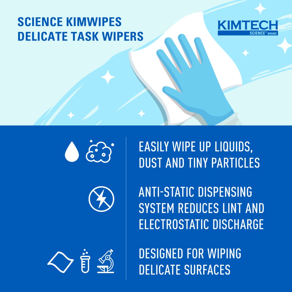 Kimtech Science™ Delicate Task Wipes - White 1-Ply 30x286 Sheets — image 2