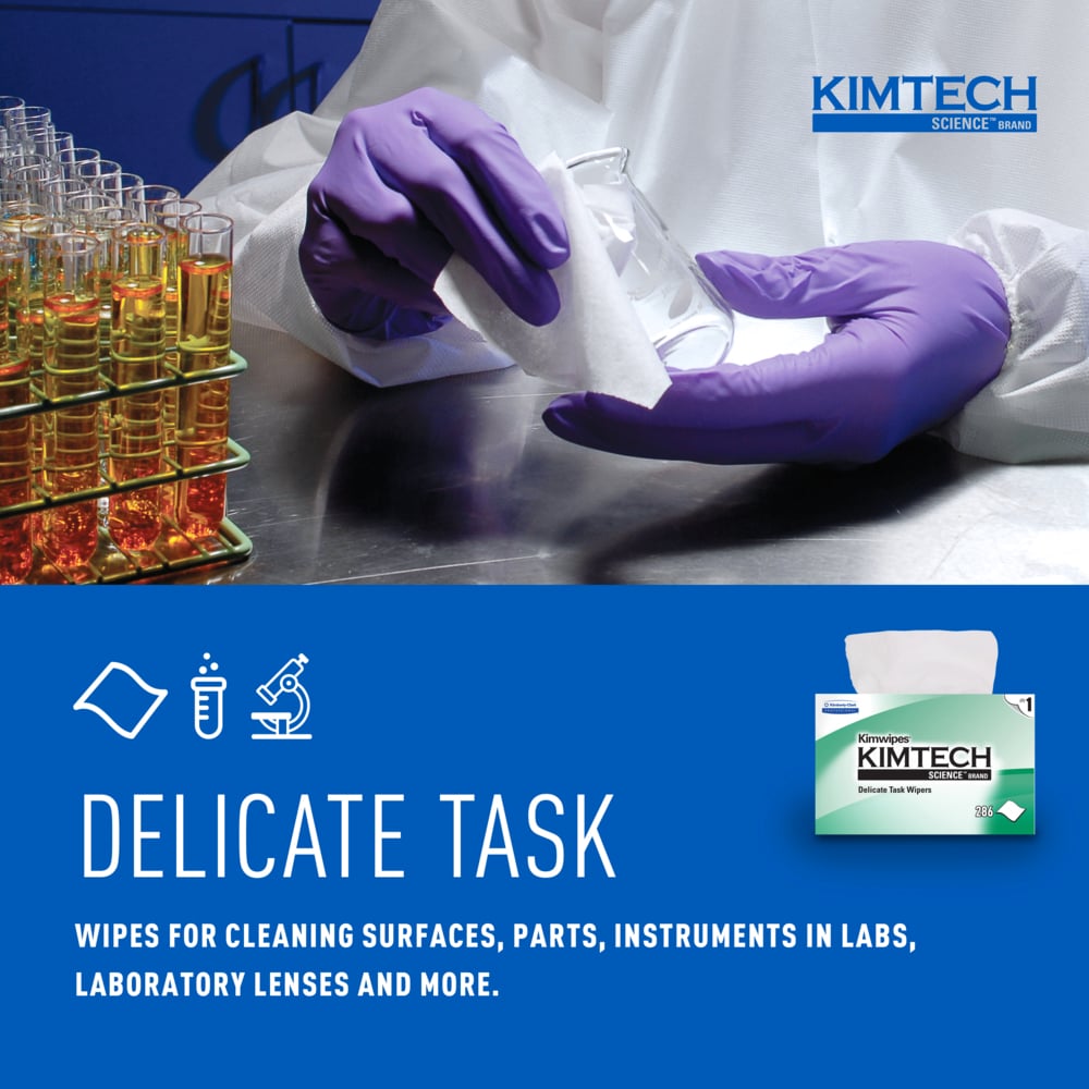 Kimtech Science™ Delicate Task Wipes - White 1-Ply 30x286 Sheets — image 5