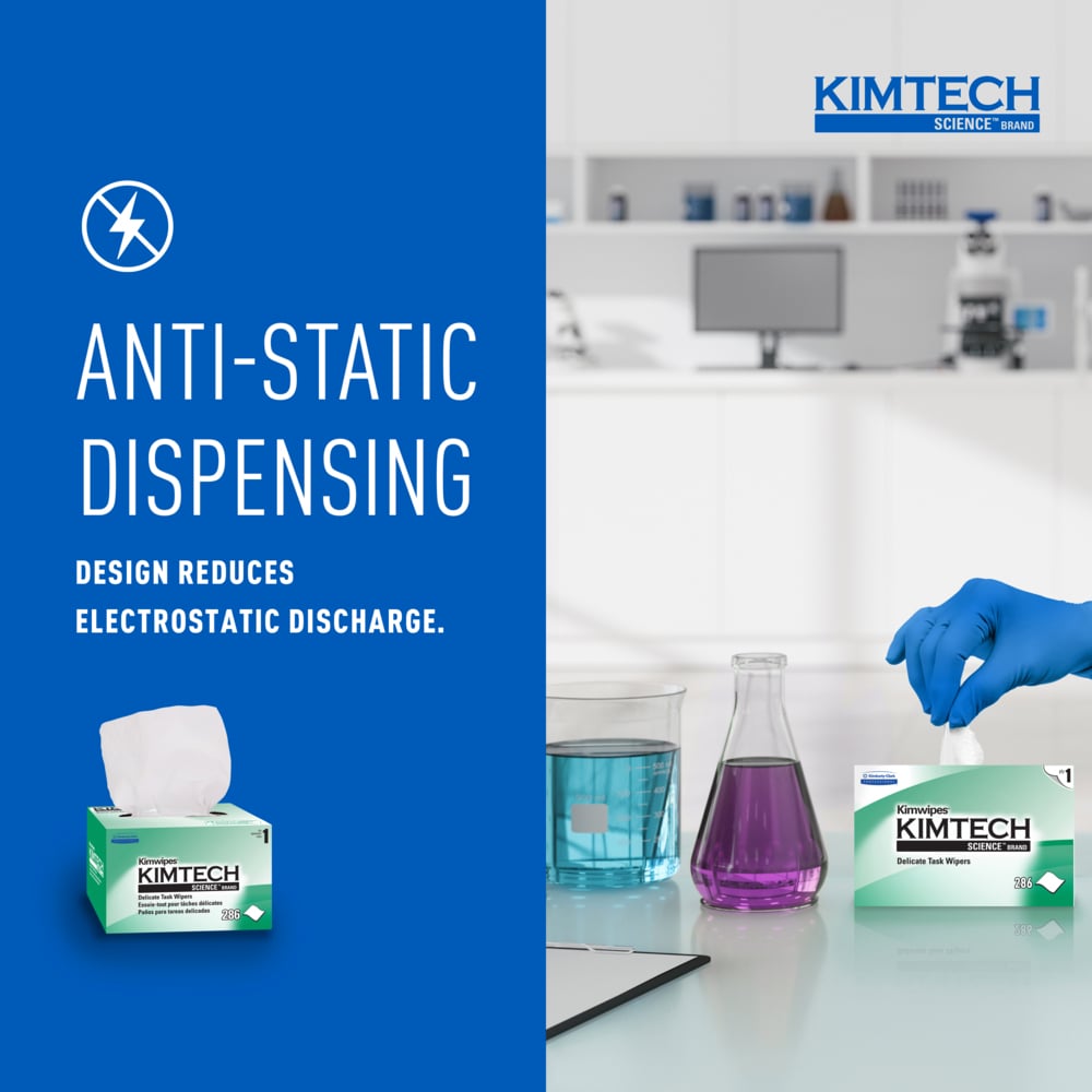 Kimtech Science™ Delicate Task Wipes - White 1-Ply 30x286 Sheets — image 6