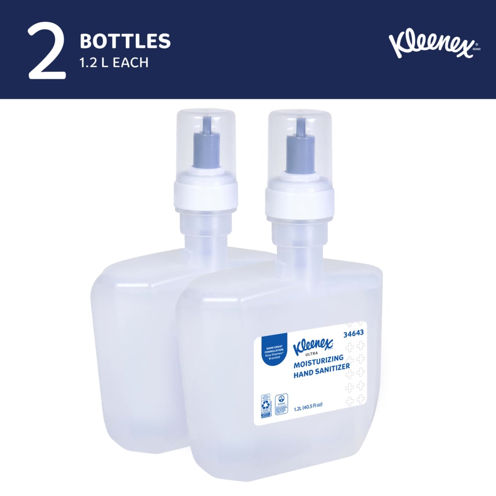 Kleenex® Ultra Moisturizing Foam Hand Sanitizer - 2x1.2L — image 3