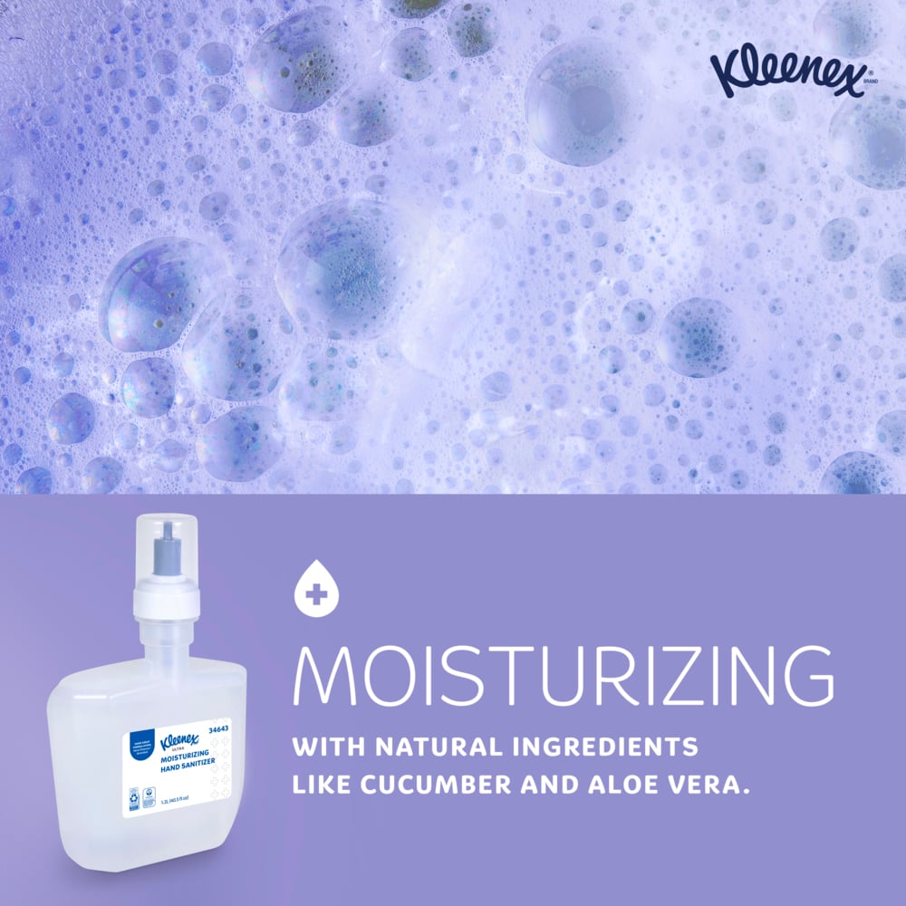Kleenex® Ultra Moisturizing Foam Hand Sanitizer - 2x1.2L — image 4