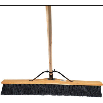 36" Hard Push Broom w/Handle