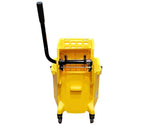 32L Mop Bucket with Side Press Wringer - Yellow