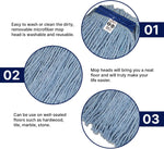 16oz Blue Synthetic Cut-End Mop Head