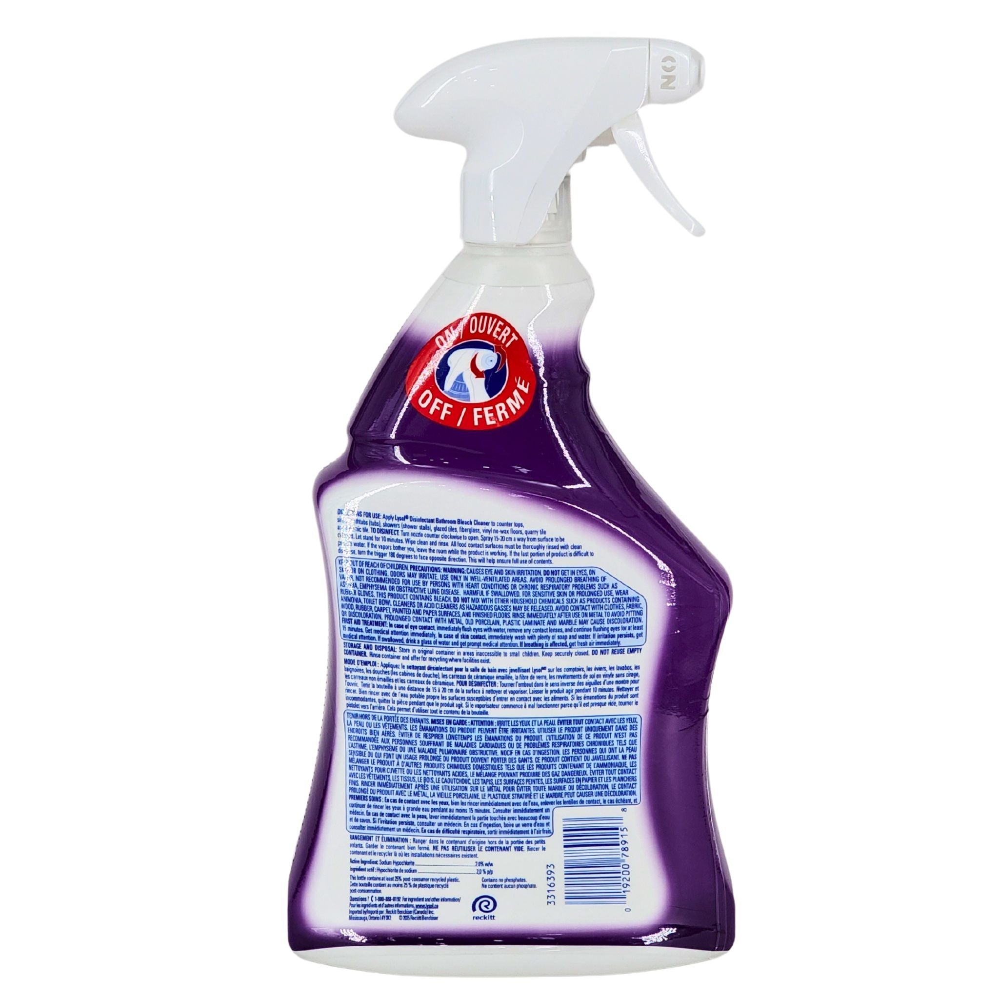 Lysol Disinfectant Bathroom Bleach Cleaner - Trigger — image 3