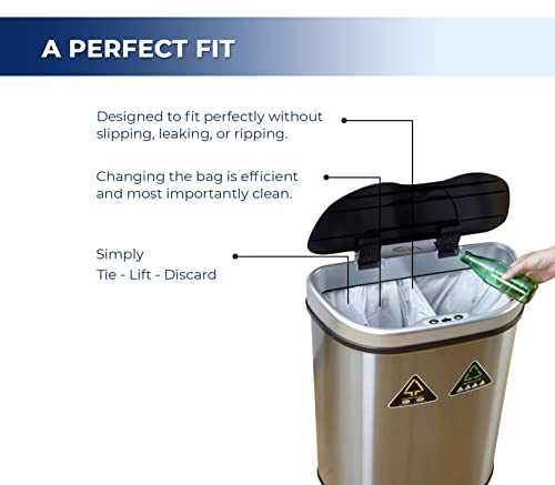 Garbage Bags - Regular - White - 24" x 22" — image 6