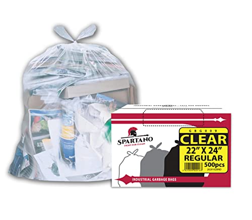 Garbage Bags - Regular - Clear - 22