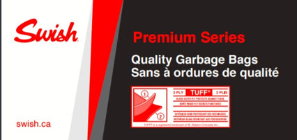 Swish® Premium Garbage Bags - Black 42.5"x48" — image 2